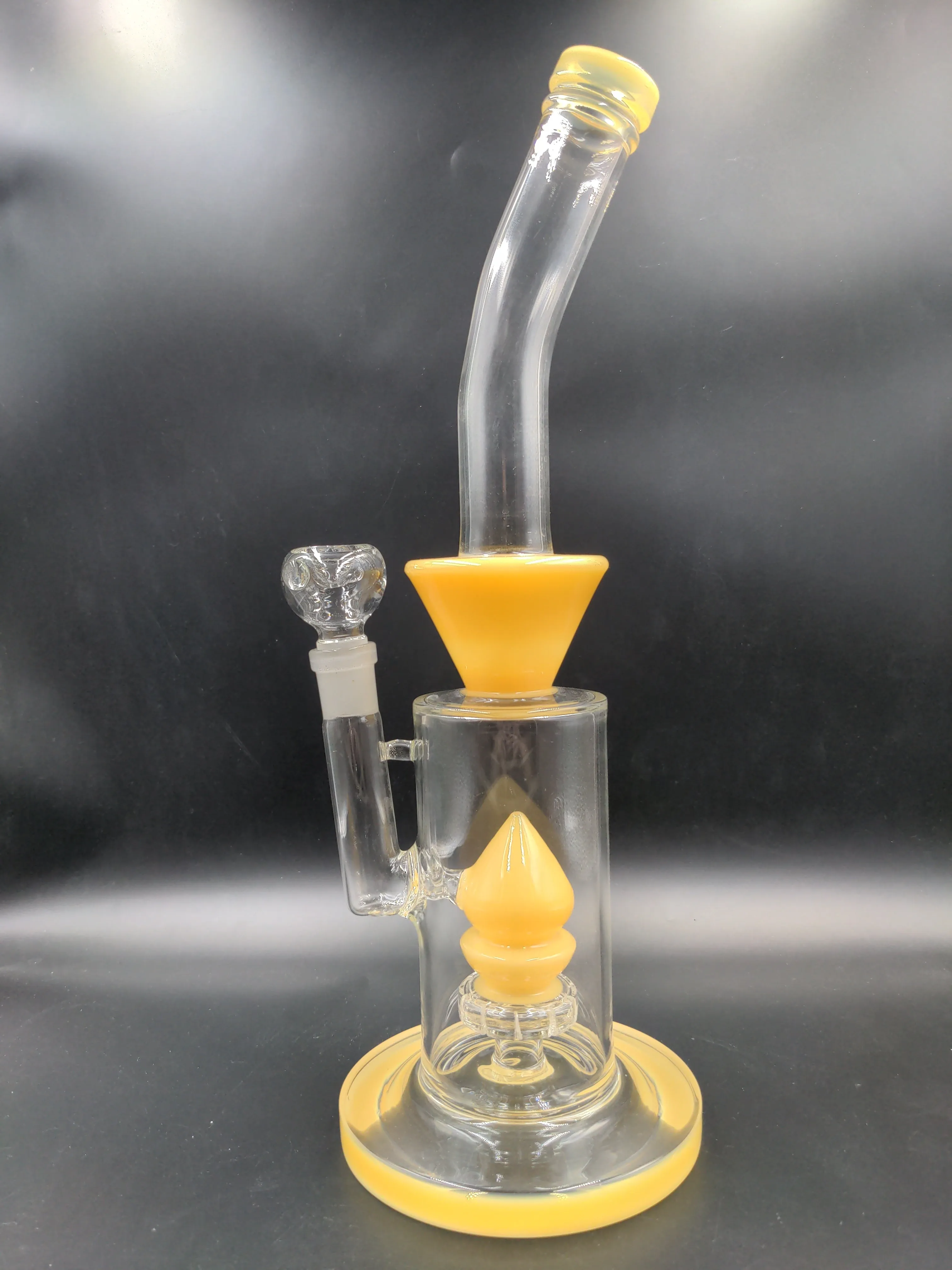 15 Upside Down Cone Bent Neck Water Pipe