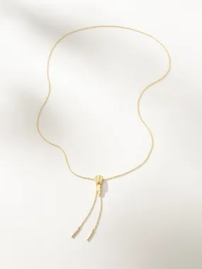 Adjustable Zipper Lariat Necklace