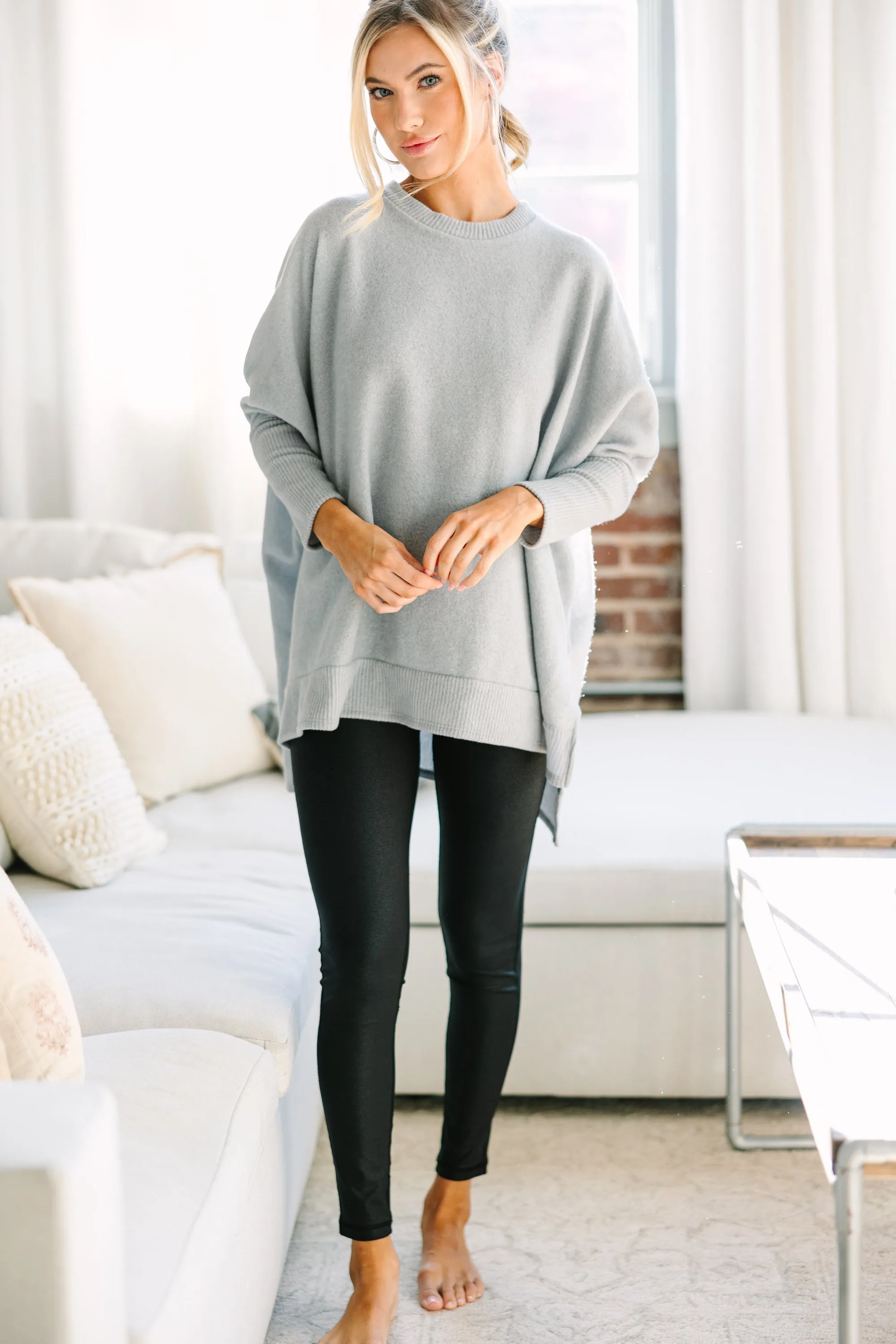 Always Fun Heather Gray Tunic