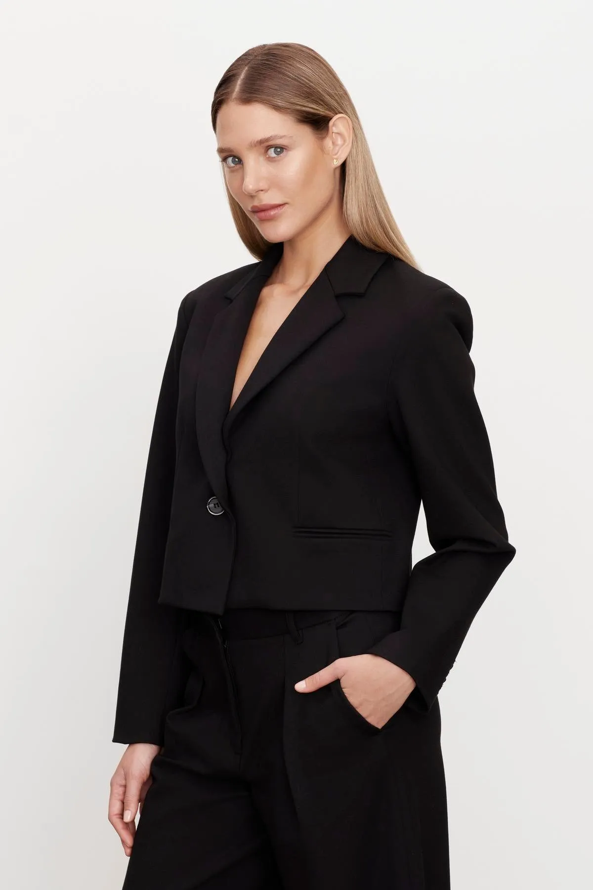 ANYA PONTI CROPPED BLAZER