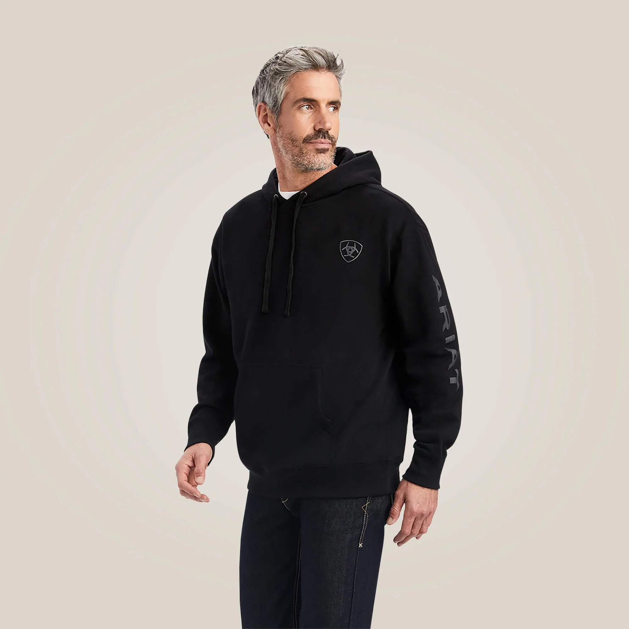 Ariat Men's Black Logo Hoodie