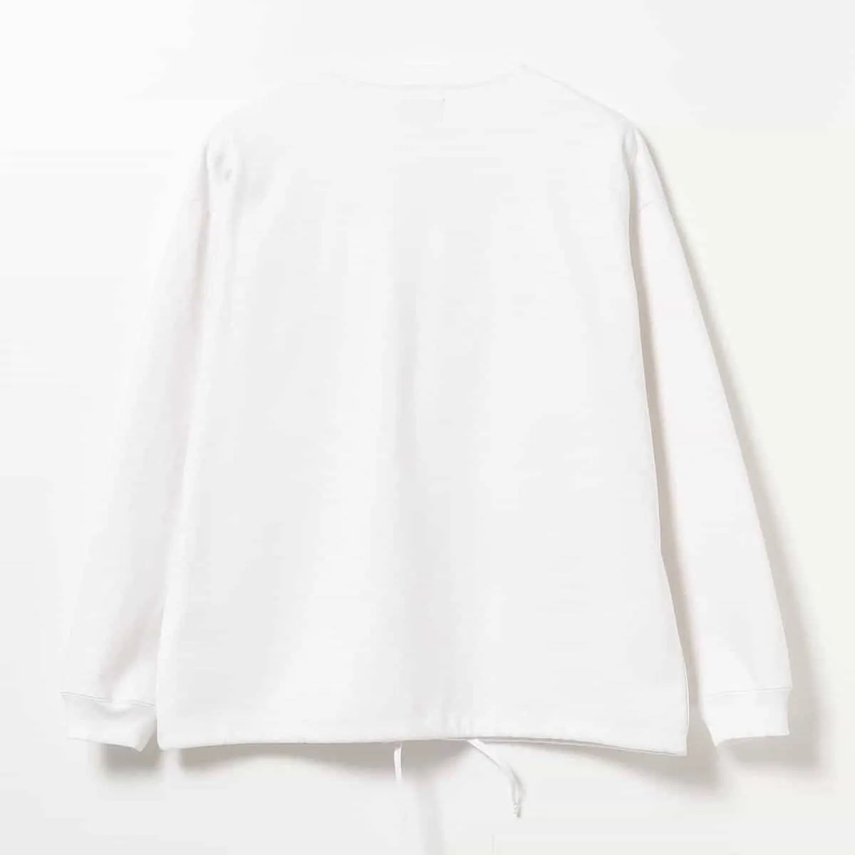 BEAMS Two Pocket Sweater White