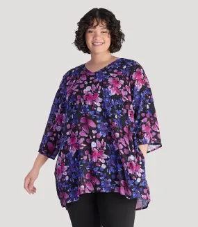 BellaStyle Tunic Cover-Up Floral Elegance Print