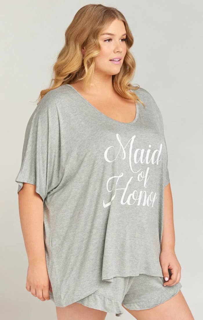 Benji Tunic Sleep Set ~ Maid of Honor Grey