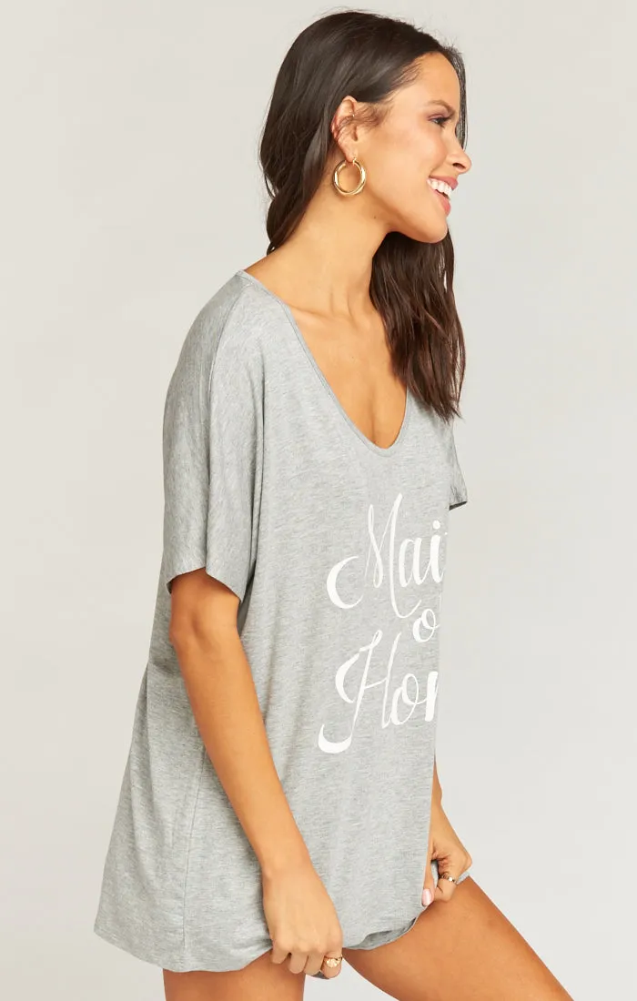 Benji Tunic Sleep Set ~ Maid of Honor Grey