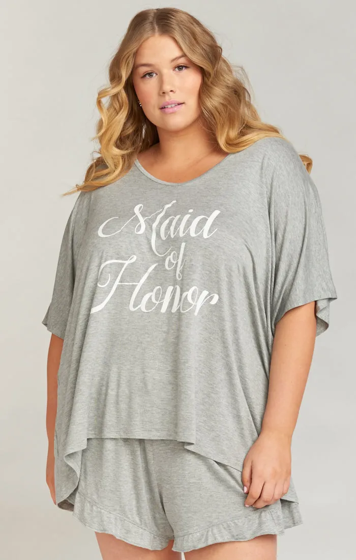 Benji Tunic Sleep Set ~ Maid of Honor Grey