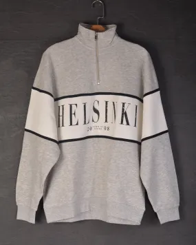 Bershka Printed sweatshirt with zipper