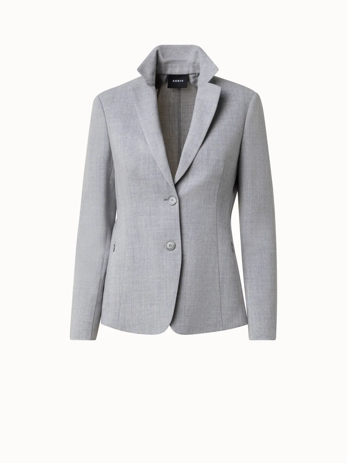 Blazer aus Woll-Stretch-Doubleface