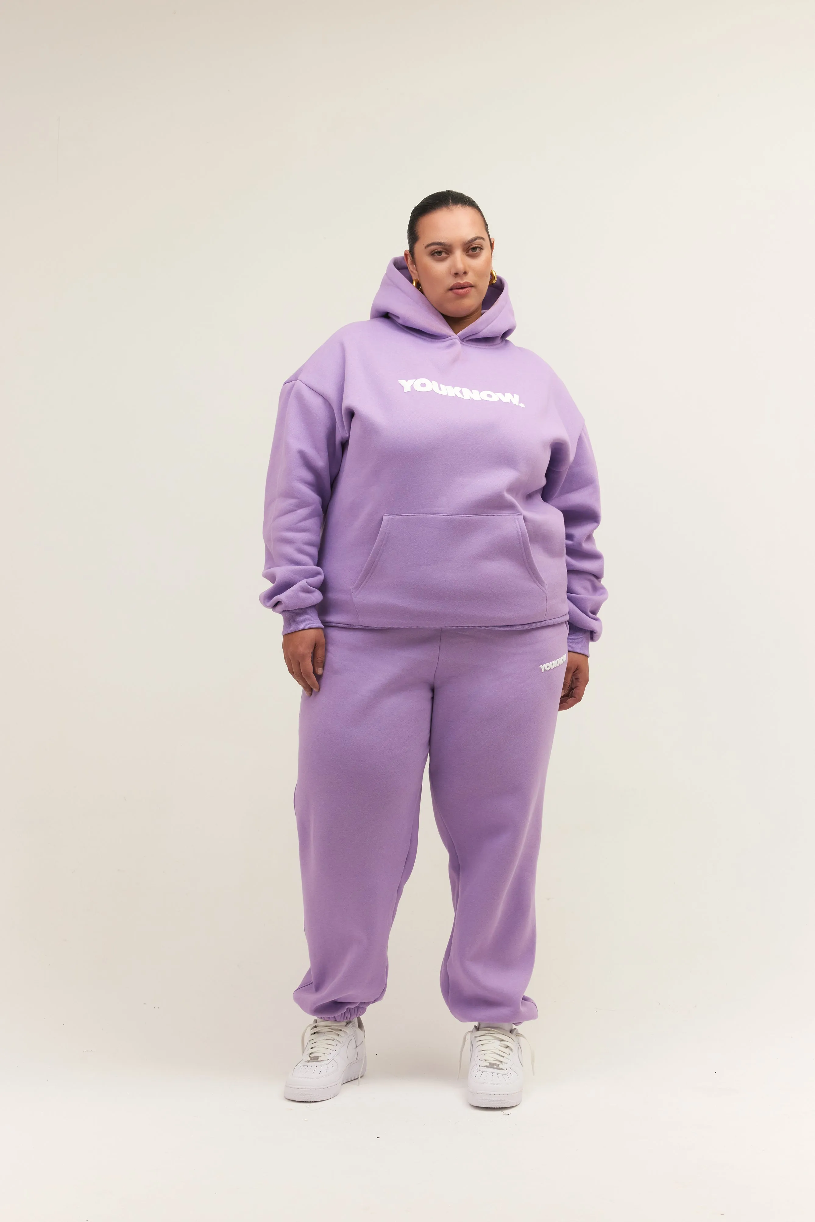 BLOCK HOODIE | LILAC