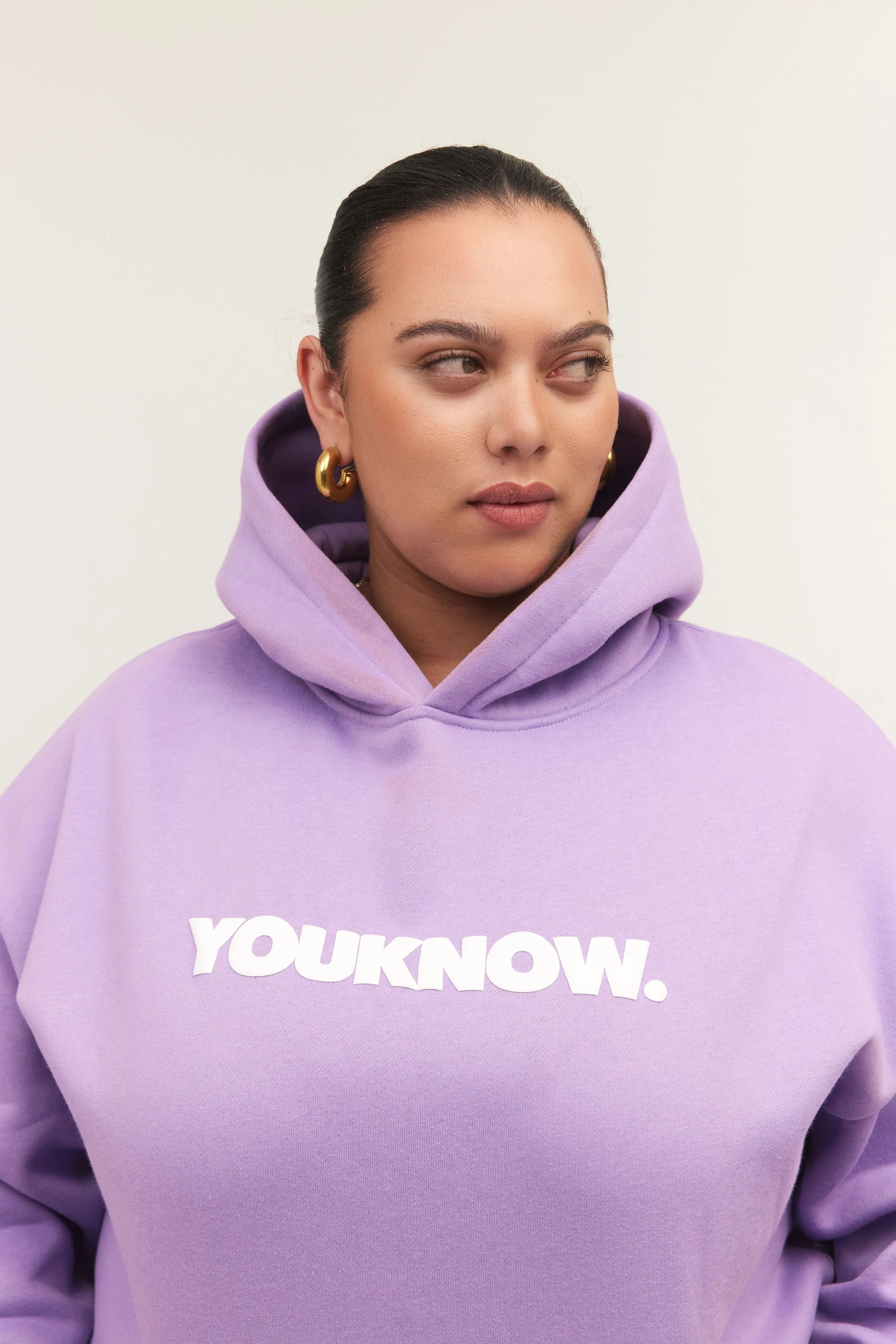 BLOCK HOODIE | LILAC