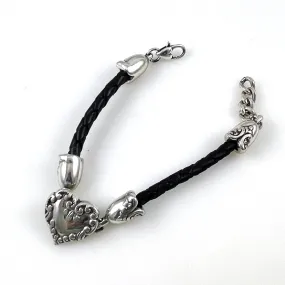 Brighton Leather Heart Bracelet