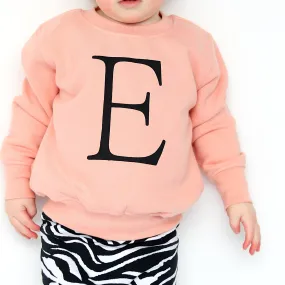 Coral pink Personalised sweatshirt