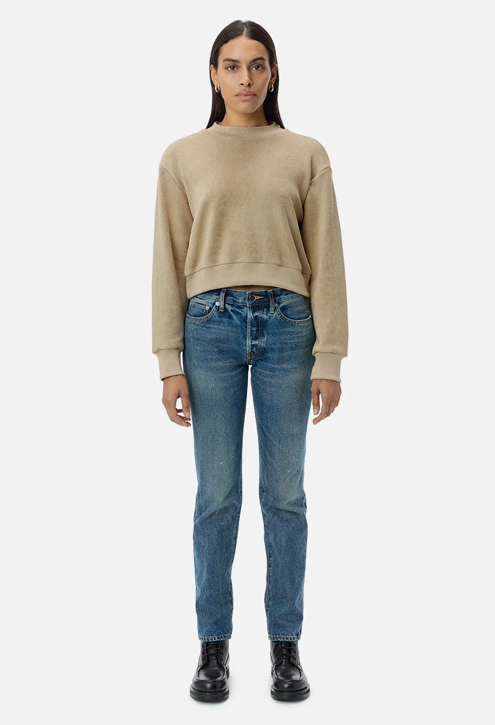 Cotton Corduroy Sweatshirt / Linen