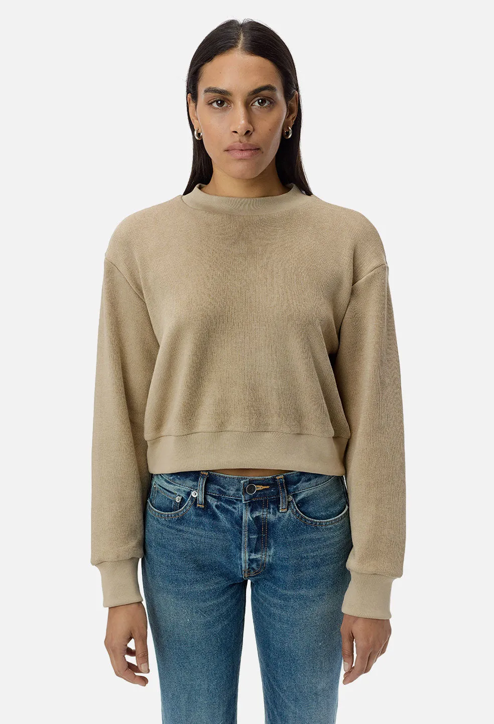 Cotton Corduroy Sweatshirt / Linen