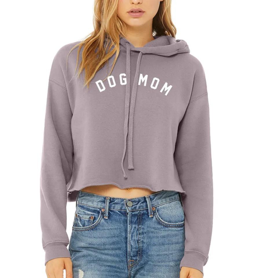 DOG MOM Cropped Hoodie