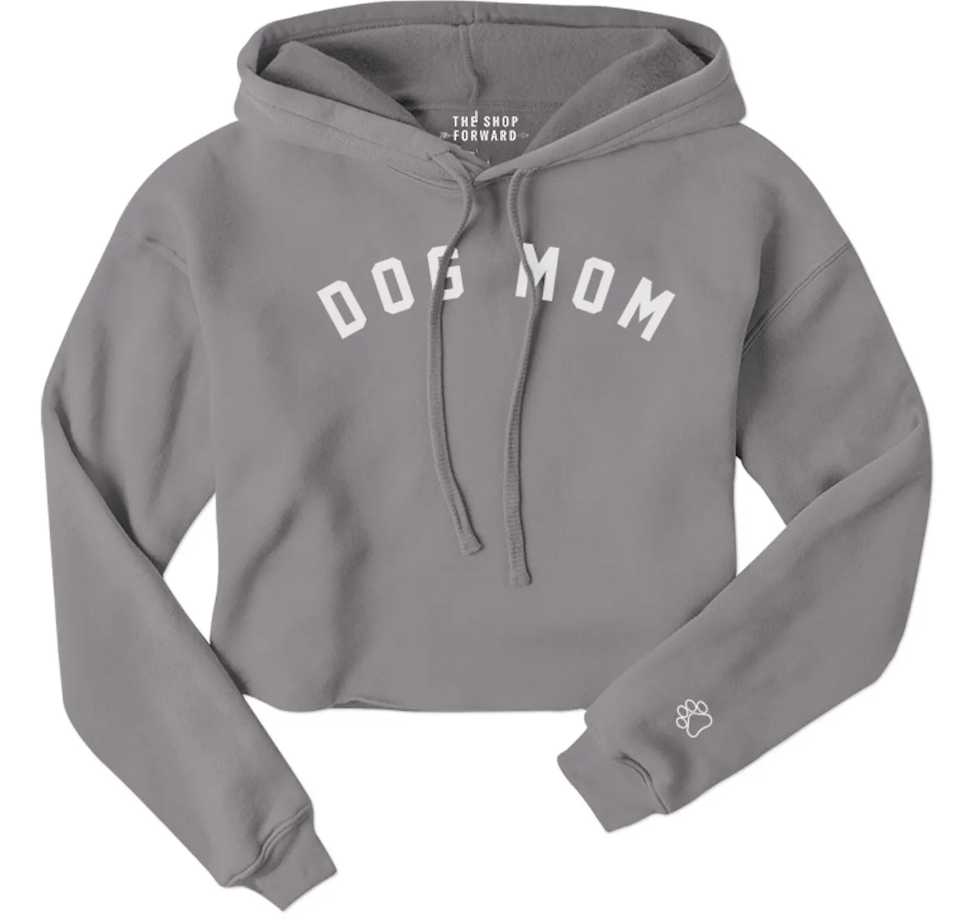 DOG MOM Cropped Hoodie