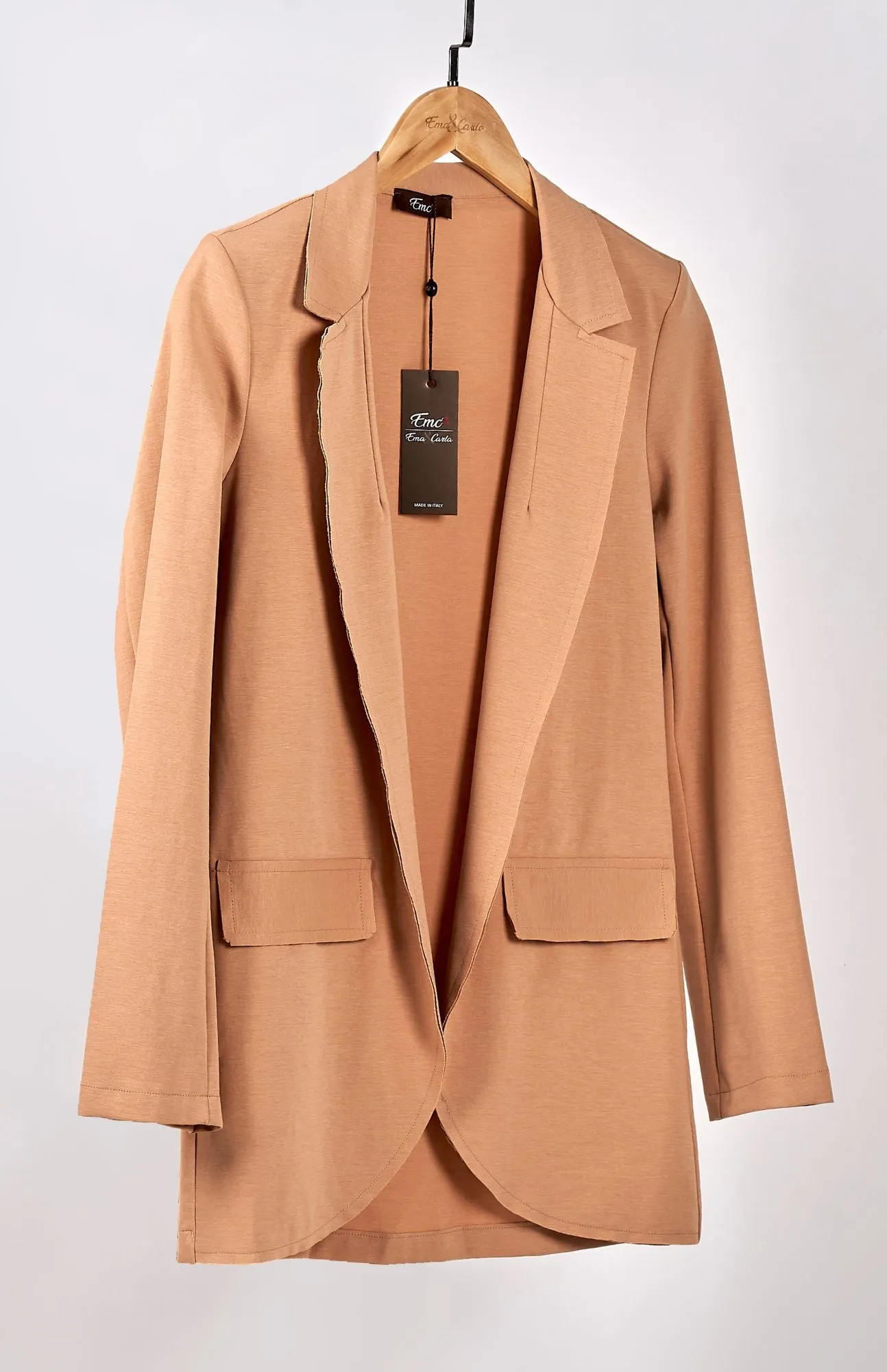 Ema&Carla - Flap-Pocket Open Blazer