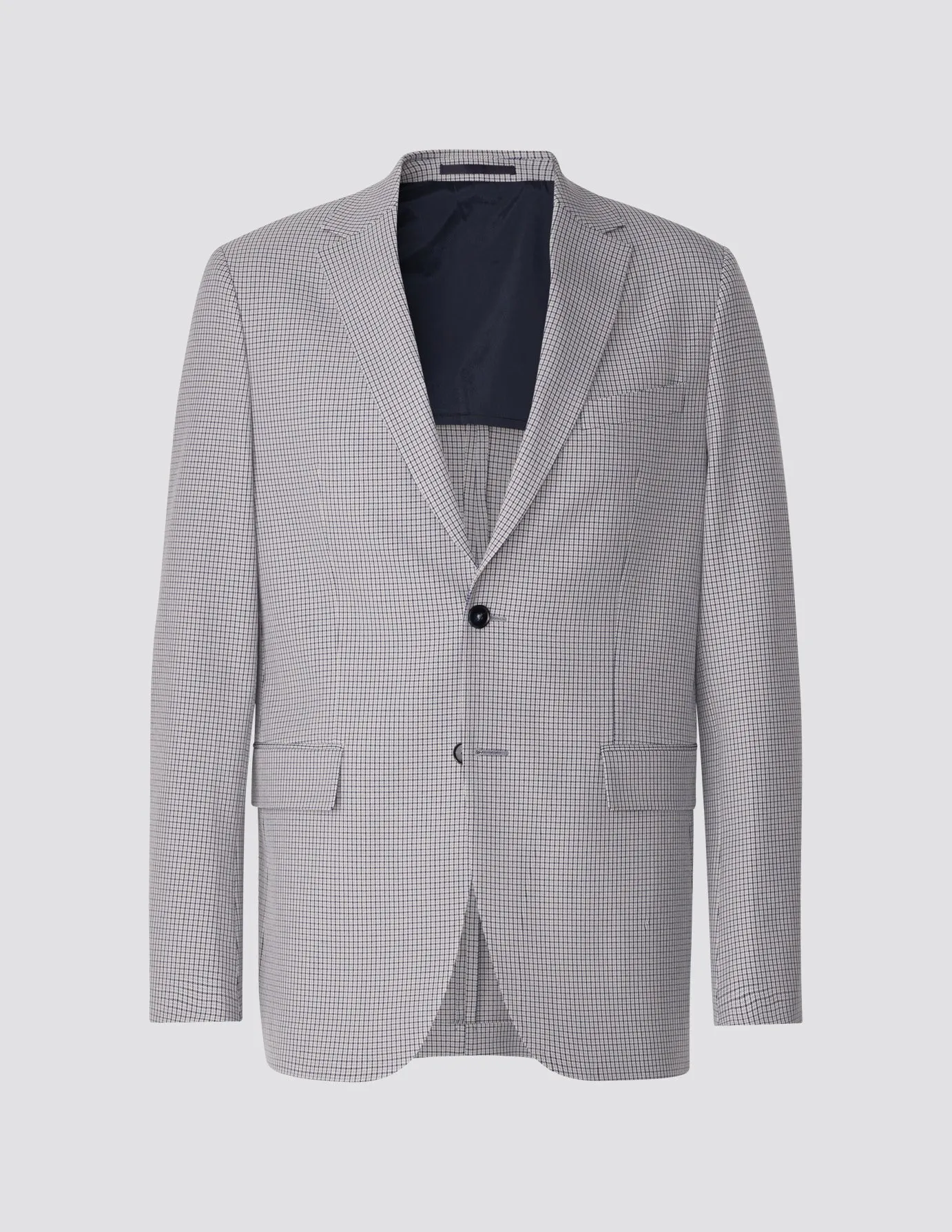 Essential Blazer Regular Duo Check Blue