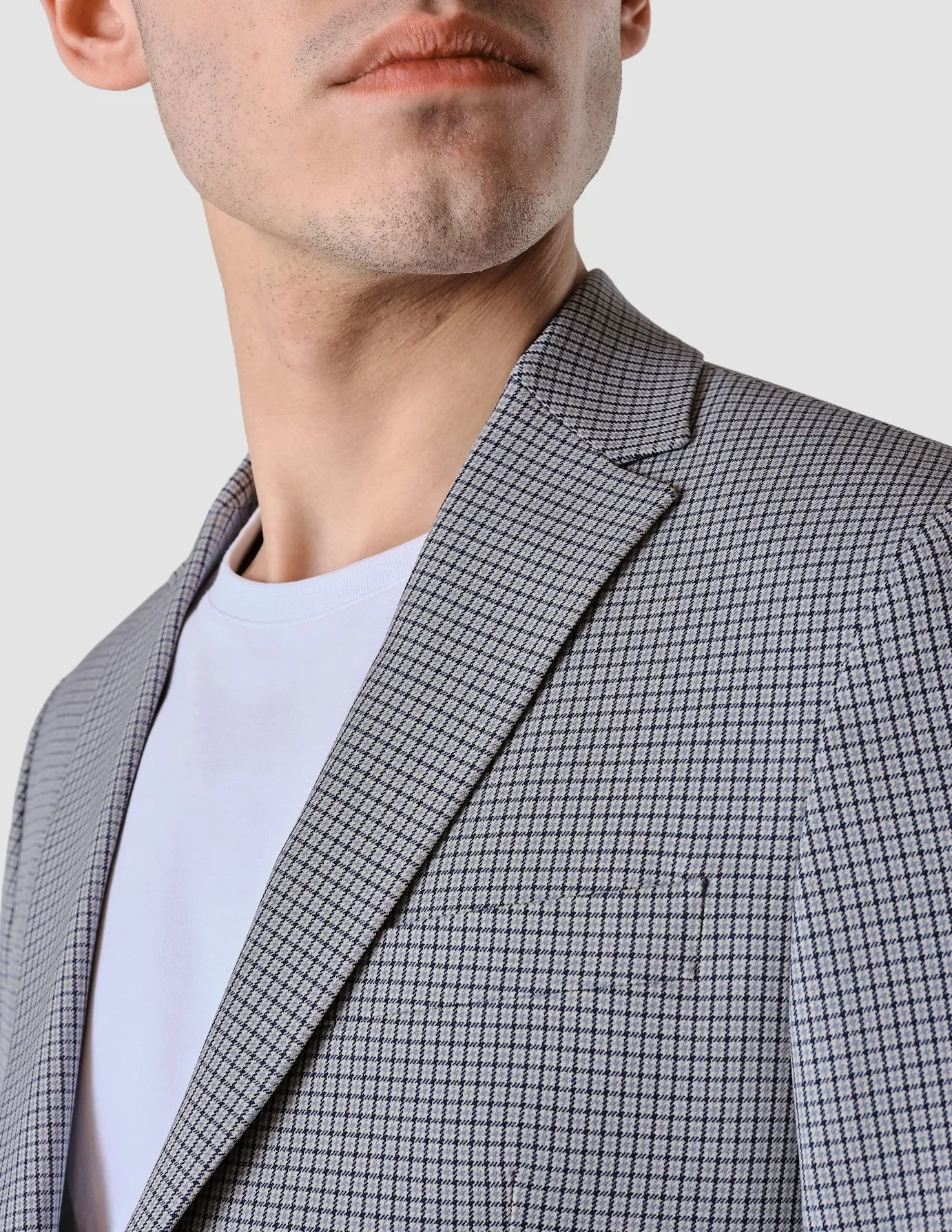 Essential Blazer Regular Duo Check Blue