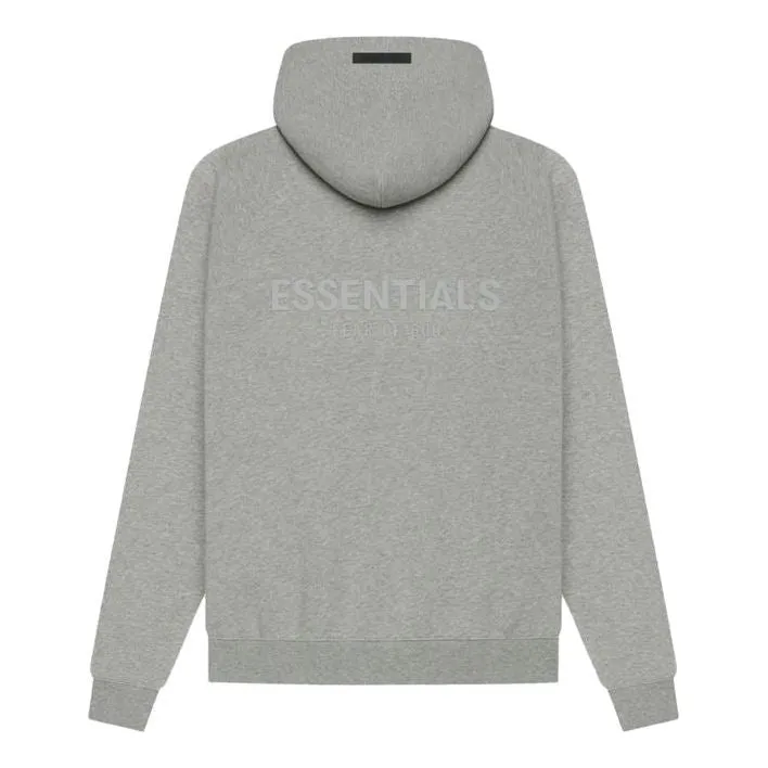 FEAR OF GOD ESSENTIALS Pullover Hoodie Dark Heather Oatmeal