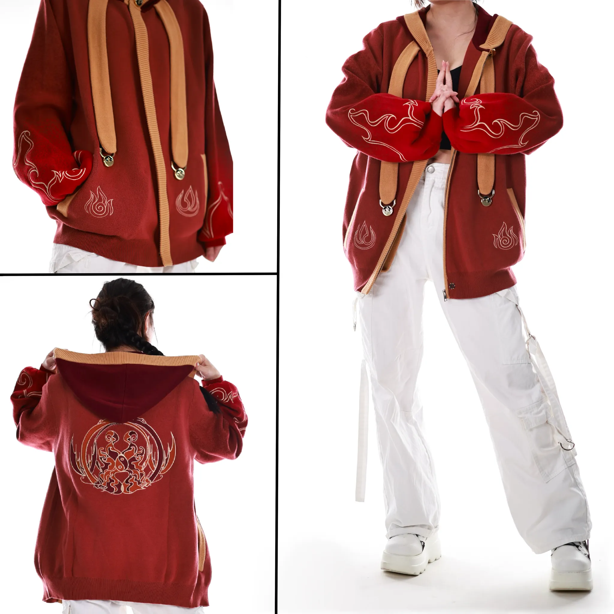 Preorder Exclusive Fire-Themed Zip-Up Hoodie