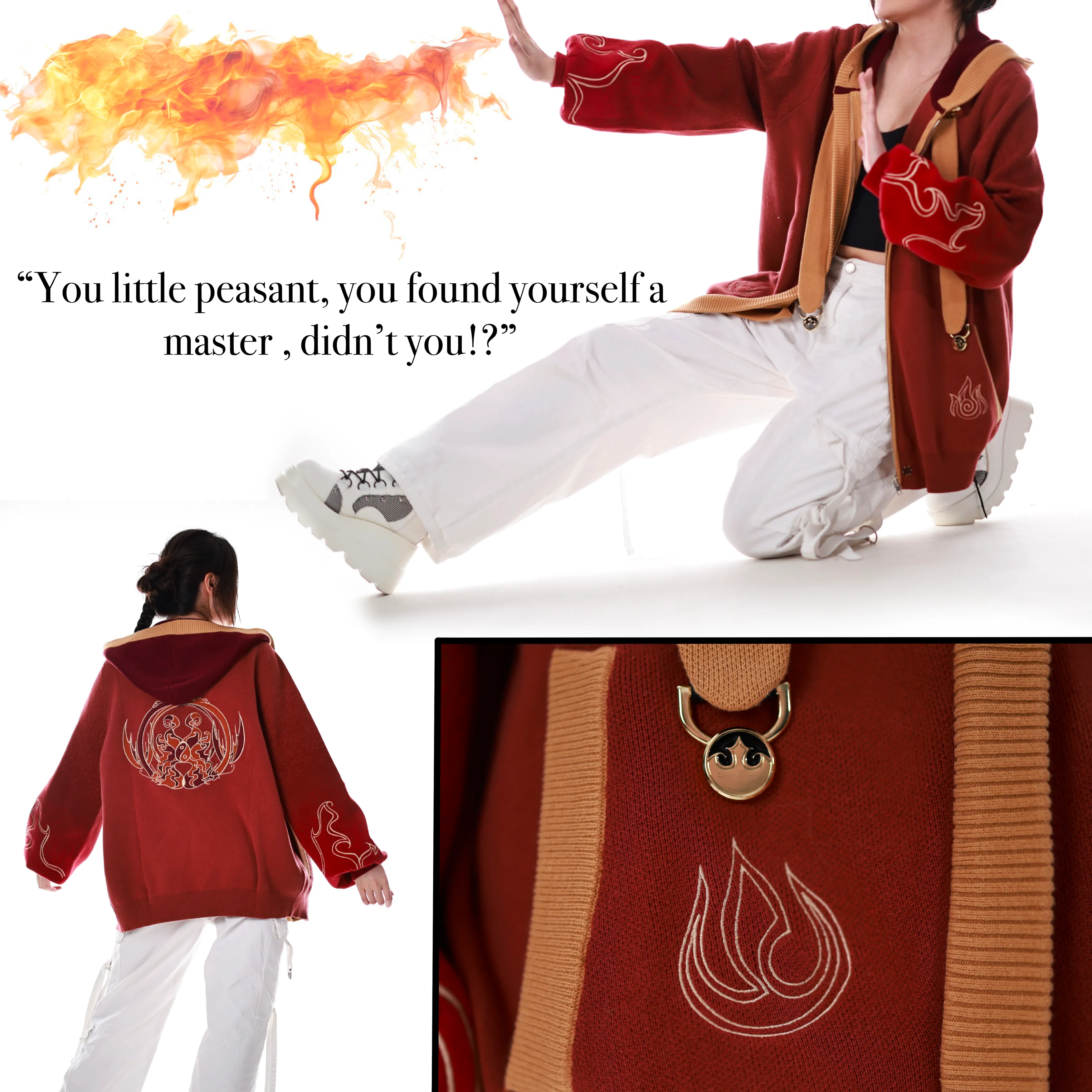 Preorder Exclusive Fire-Themed Zip-Up Hoodie