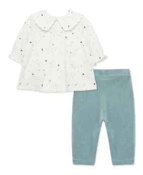 Focus Kids Celestial Velour Tunic Set (12M-24M)