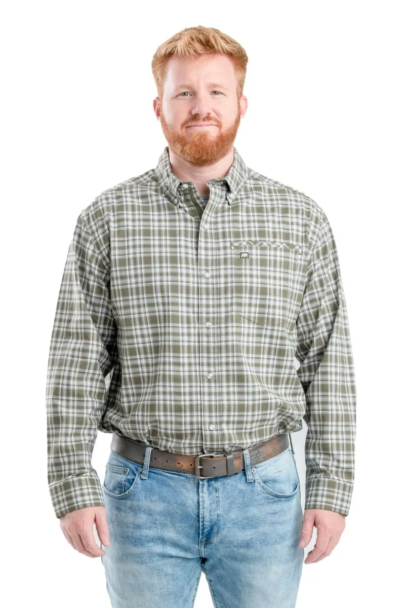 Foreman Flex Long Sleeve Button Down Shirt