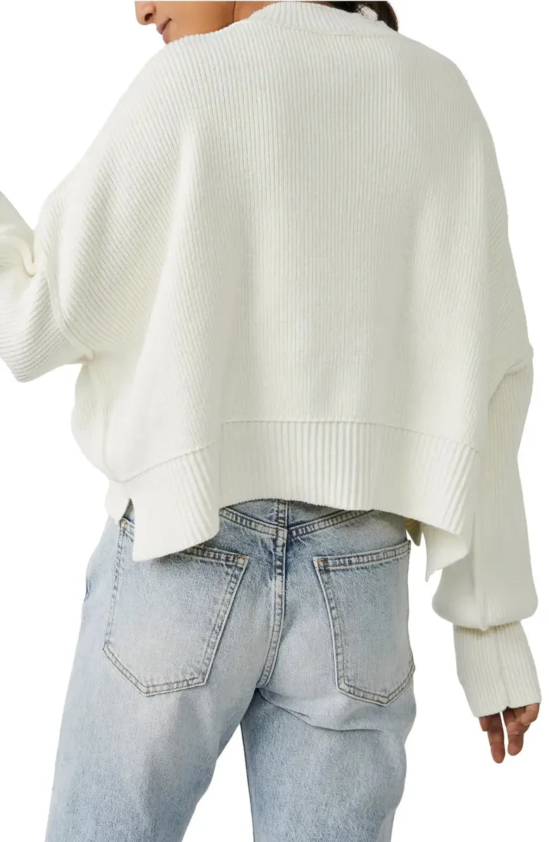 Free People Easy Street Crop Pullover