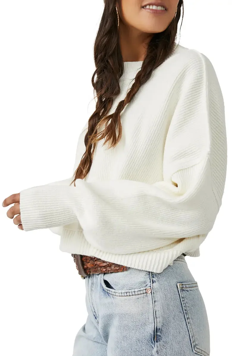 Free People Easy Street Crop Pullover