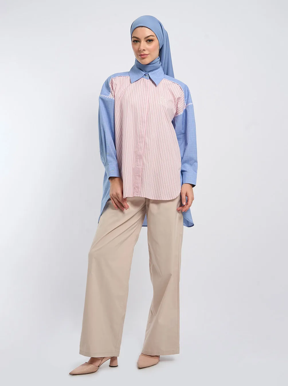 FUMI OVERSIZE TUNIC PINK