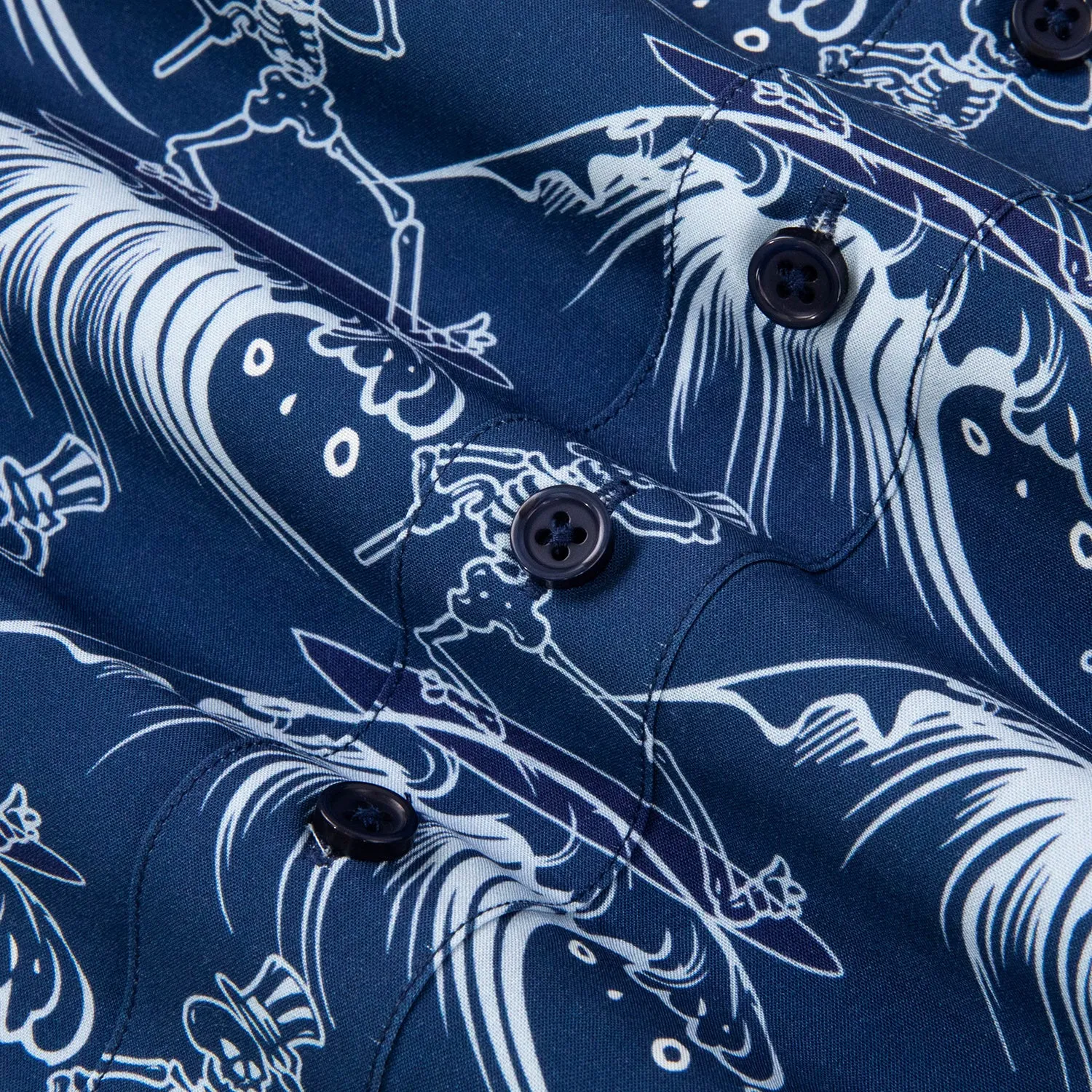 Grateful Dead | Relaxed Button Down | Skeleton Waves