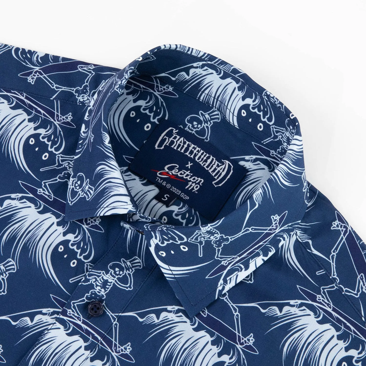 Grateful Dead | Relaxed Button Down | Skeleton Waves