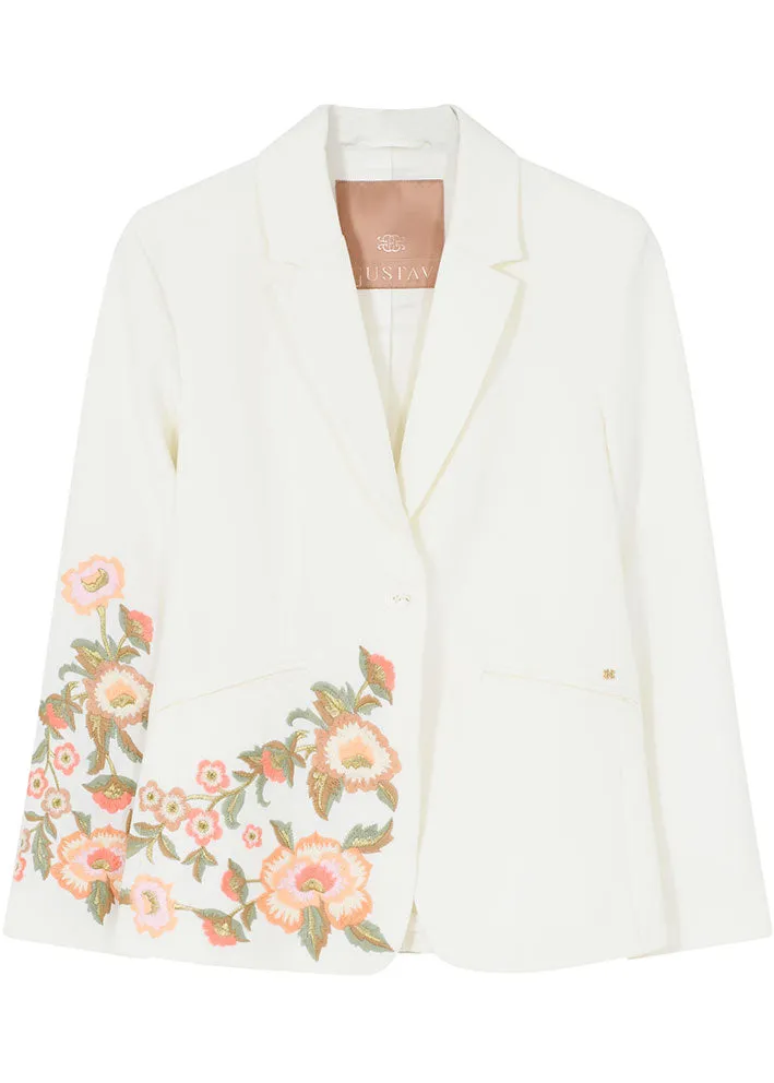 Gustav Stacie Blazer with embroidery 48206 Off White