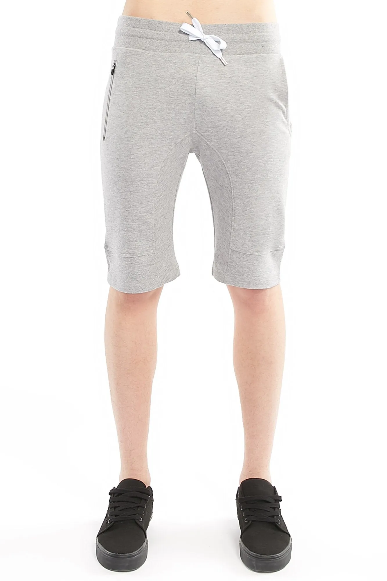 Guys Zipper Detail Pocket Drawstring Short