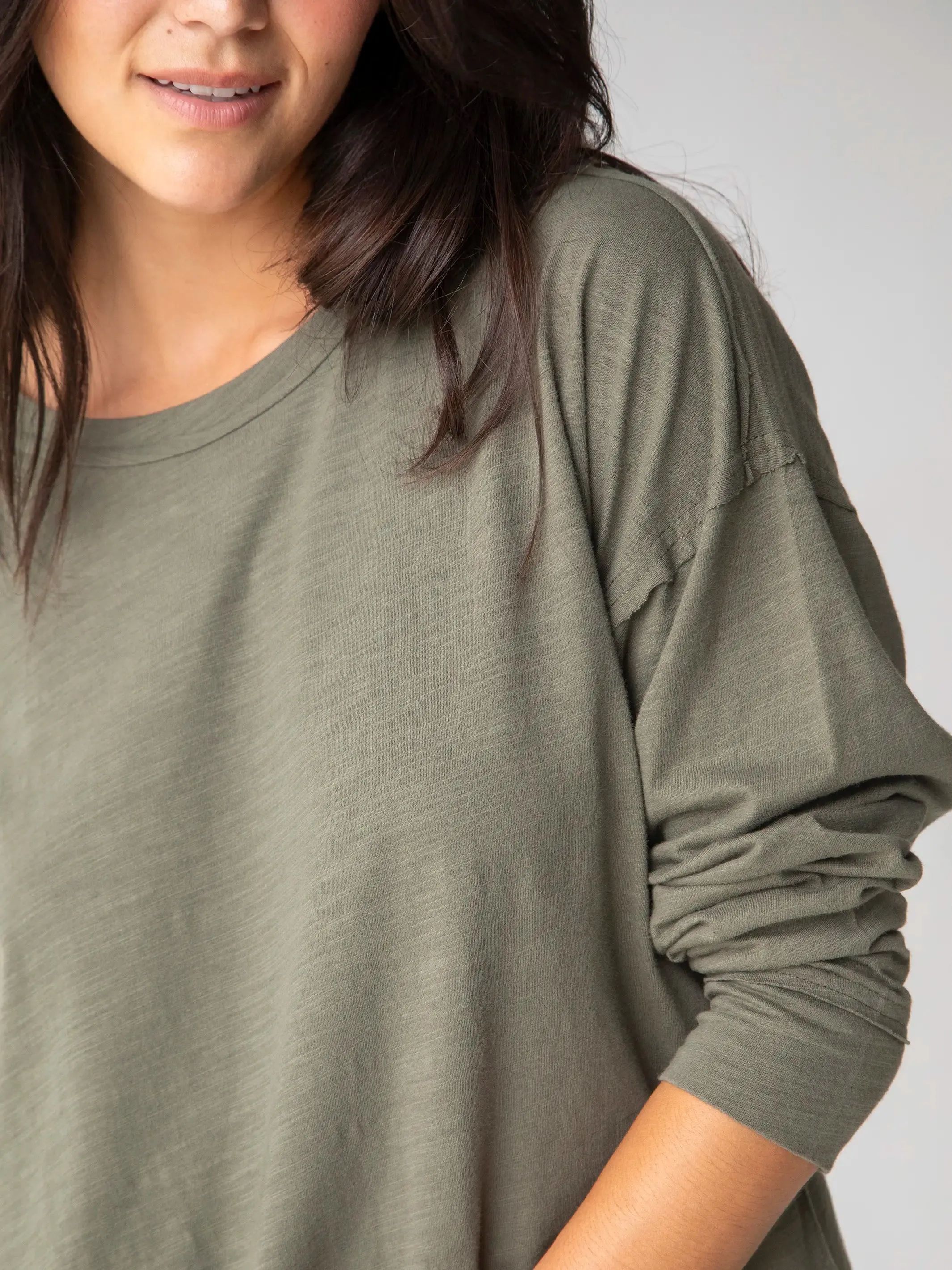 Hang Around Tunic - Dark Olive