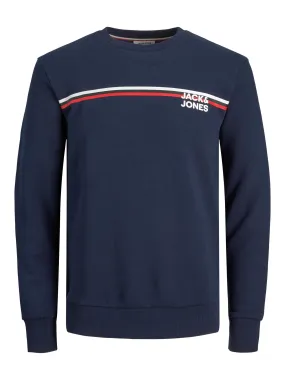 Jack & Jones Atlas Crew Neck Sweat  - NAVY BLAZER