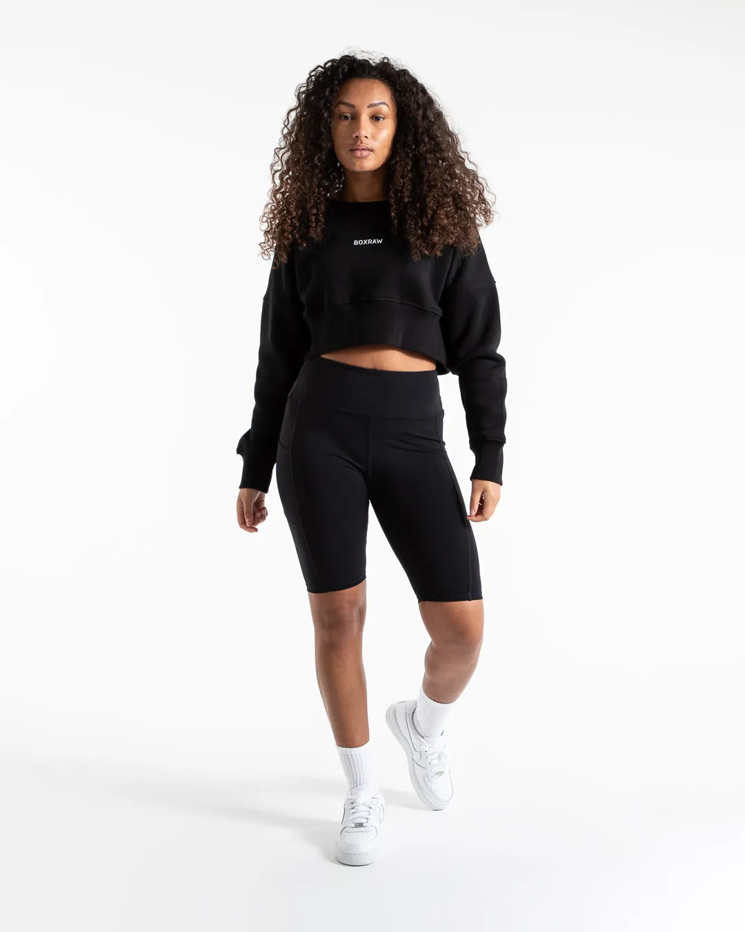 Johnson Cropped Sweatshirt - Black