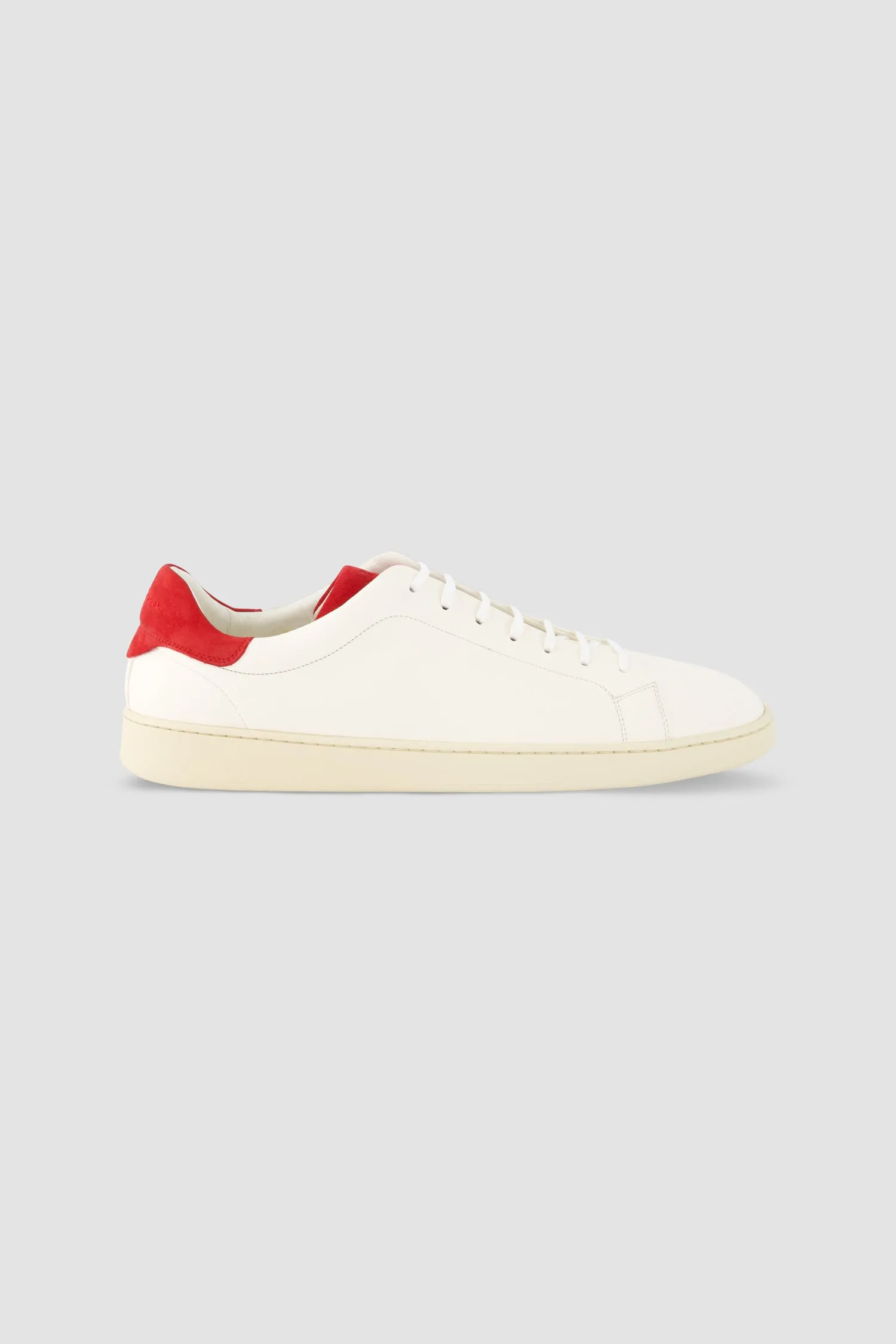 Kiton Beige Leather Sneakers