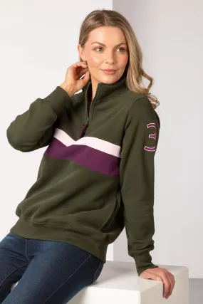 Ladies Stripe Sweatshirt - Bramham