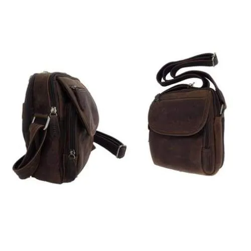 Leather Compact Concealment Square Bag by Roma Leather