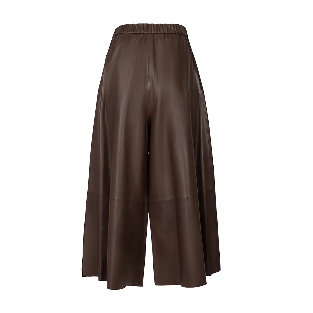 Leather Gaucho Pants