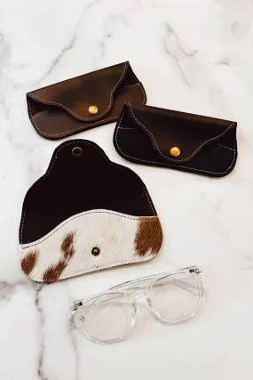 Leather Glasses Holder