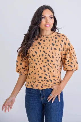 Leopard French Terry Sweatshirt