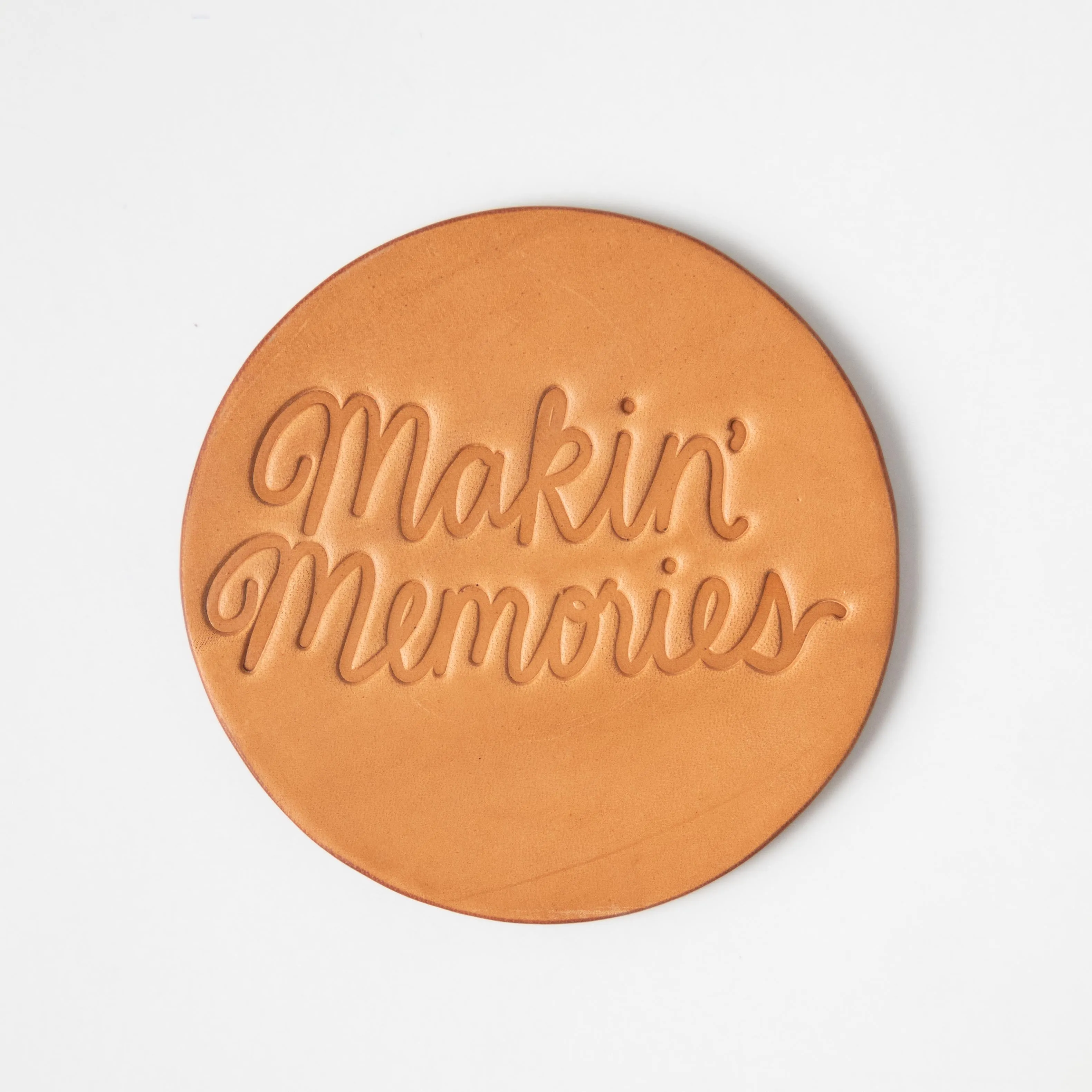 Makin' Memories Leather Coaster