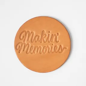 Makin' Memories Leather Coaster