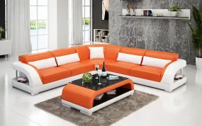 Monte Modern Leather Sectional