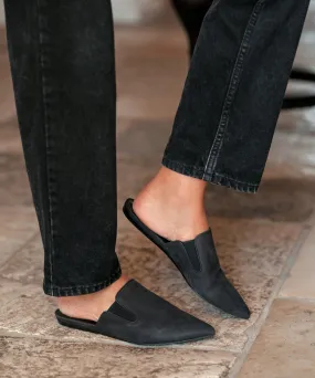 Oiled Leather Mule