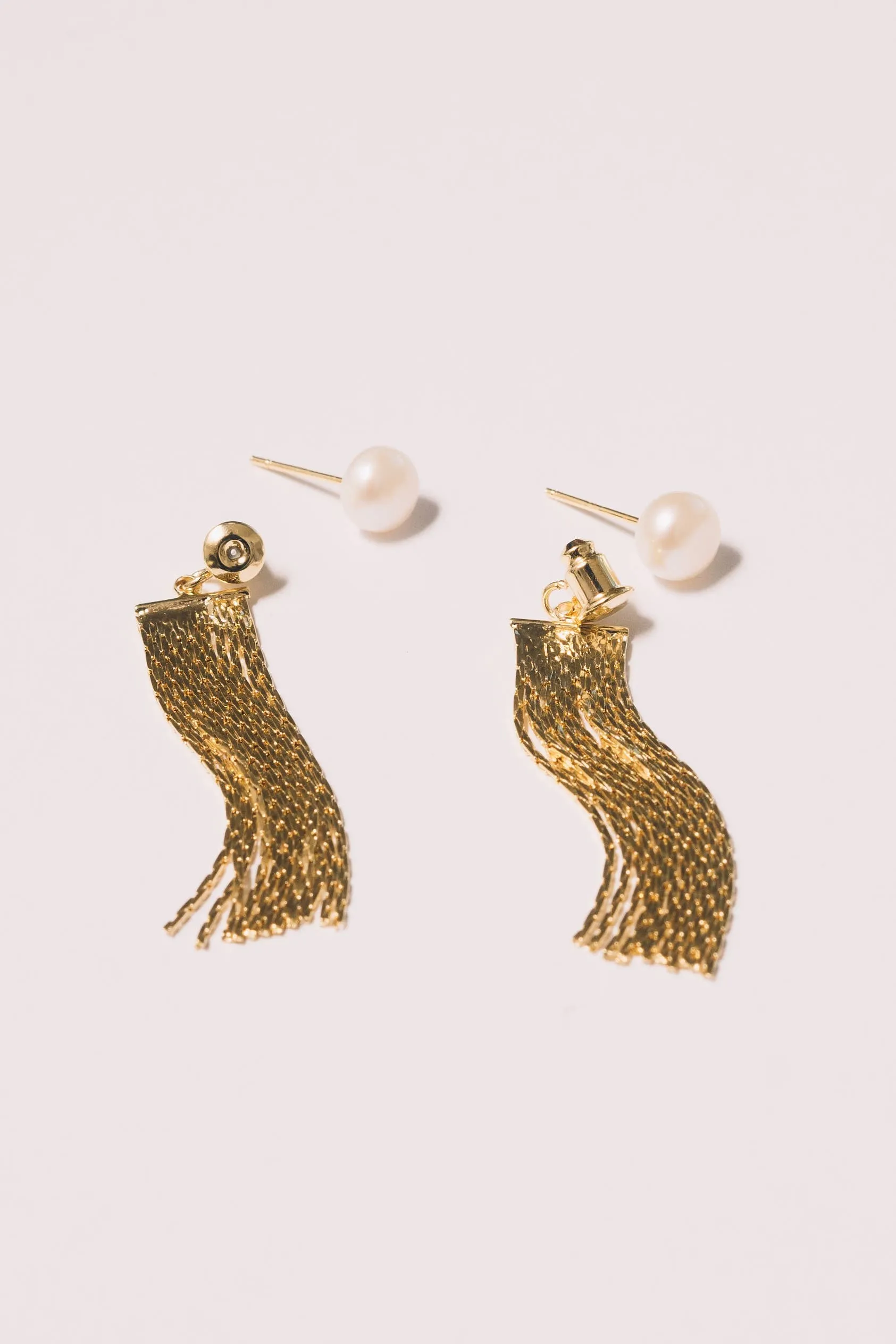 Pearl Fringe Earring Jackets