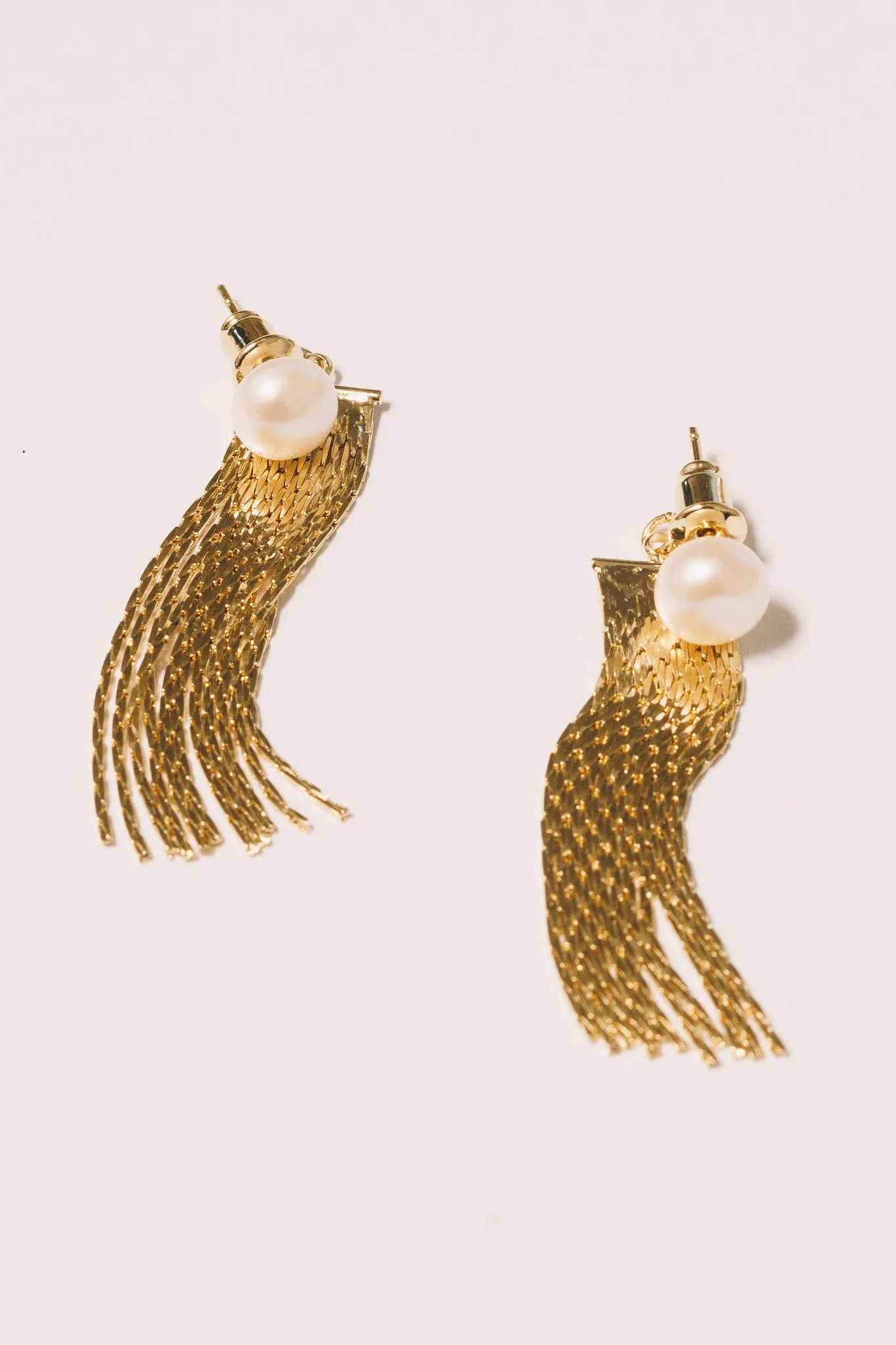 Pearl Fringe Earring Jackets